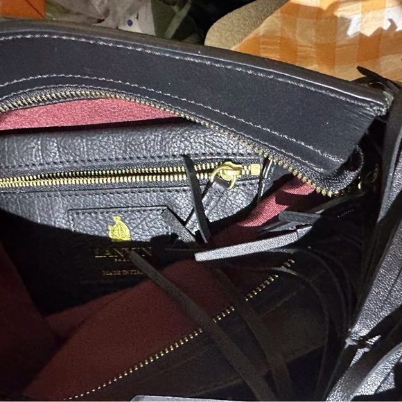 Lanvin Small Tribale Bag black with gold. - Picture 11 of 15